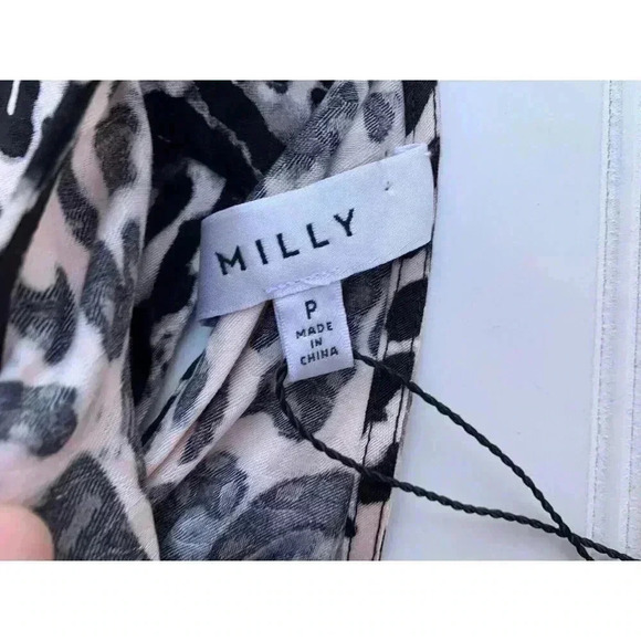 Milly Emma Blouse Leopard Print Sleeveless Halter Top Blouse Petite NEW 1078 - Picture 4 of 7